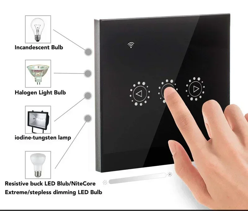 Smart Dimmer Switch for Home Automation Works with Alexa Google Tmall