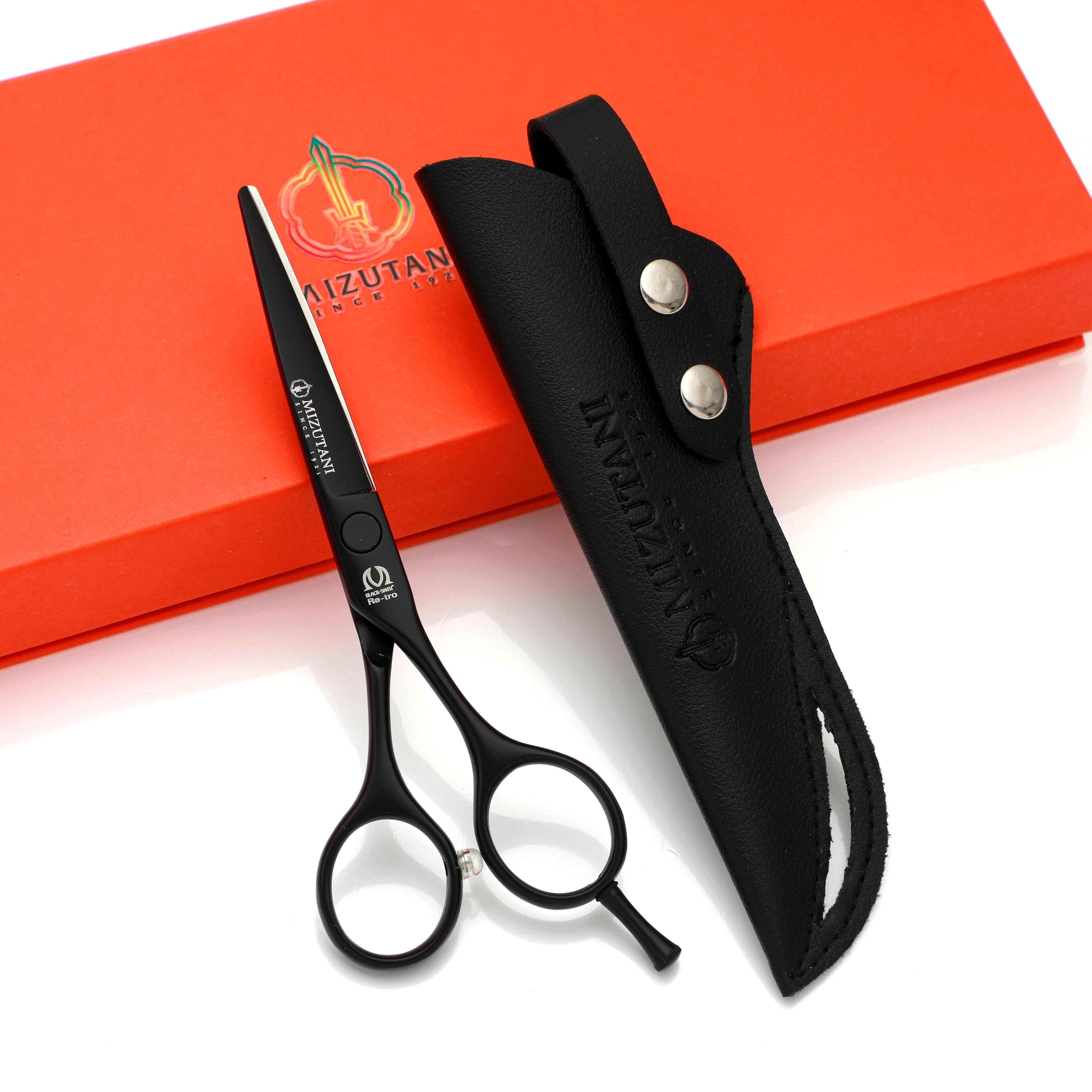 

black 5.5 inch MIZUTANI barber scissors VG10 material Blade Clam Blade Technology Hair cutting machine Hair cutting