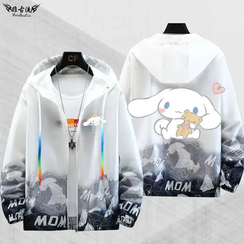 Sanrio Cinnamoroll Cute and Sun Protection Clothing for Men and Women Casual Jackets Trendy Jackets and Clothes Cute Girly Heart