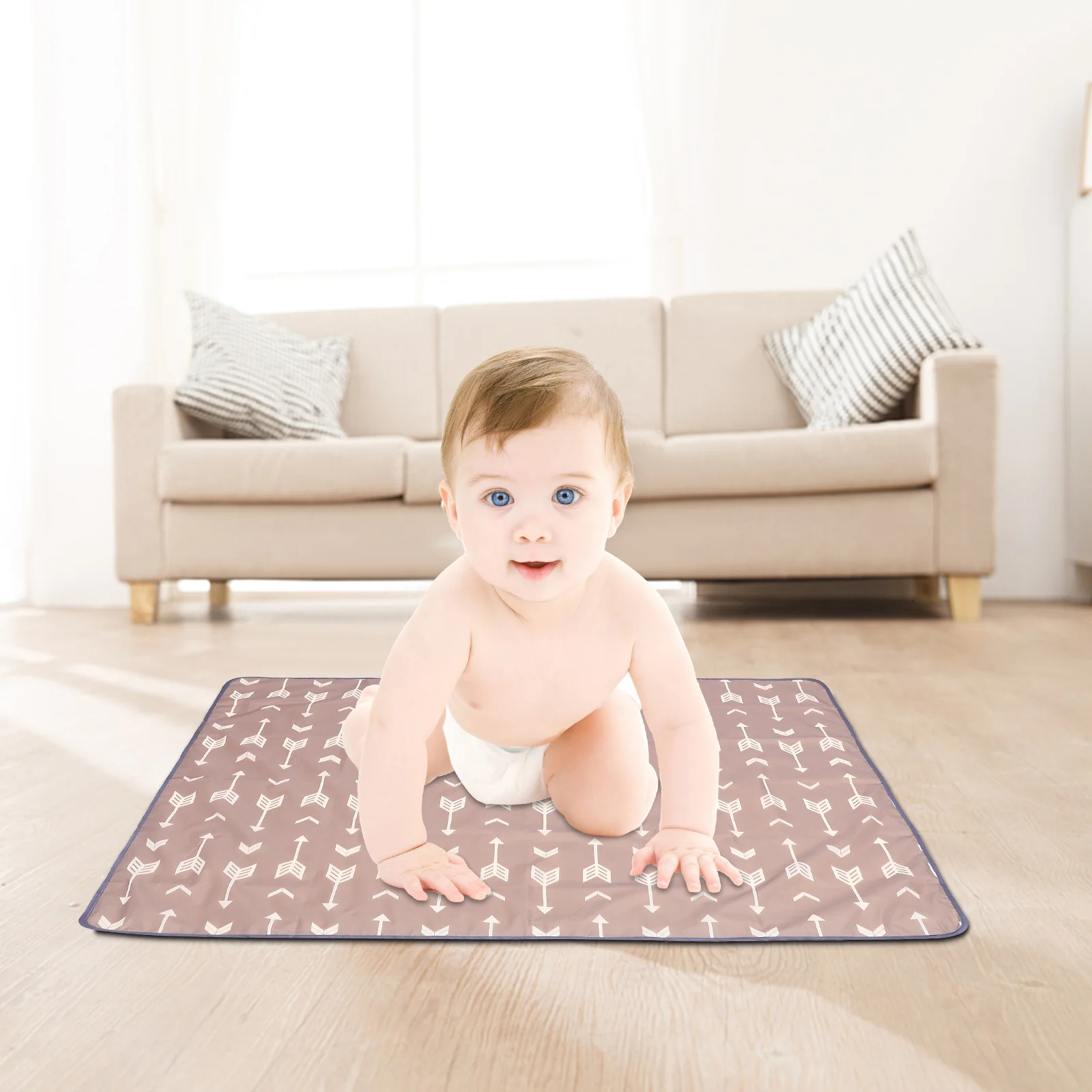 

Baby Crawling Mat Polyester Durable Safety Soft Floor Play Carpet Waterproof Picnic Blanket Camping Mat Picnic Blanket