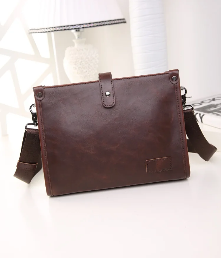 

Crazy Horse Leather Men Shoulder Bags Retro Man Sling Bag Fashion Male Crossbody Bag Men Messenger Bags