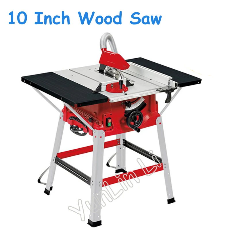 

10 Inch Multi-function Working Table Woodworking Saw Table & Sawhorse Wood Cutting Machine without vacuum cleaner