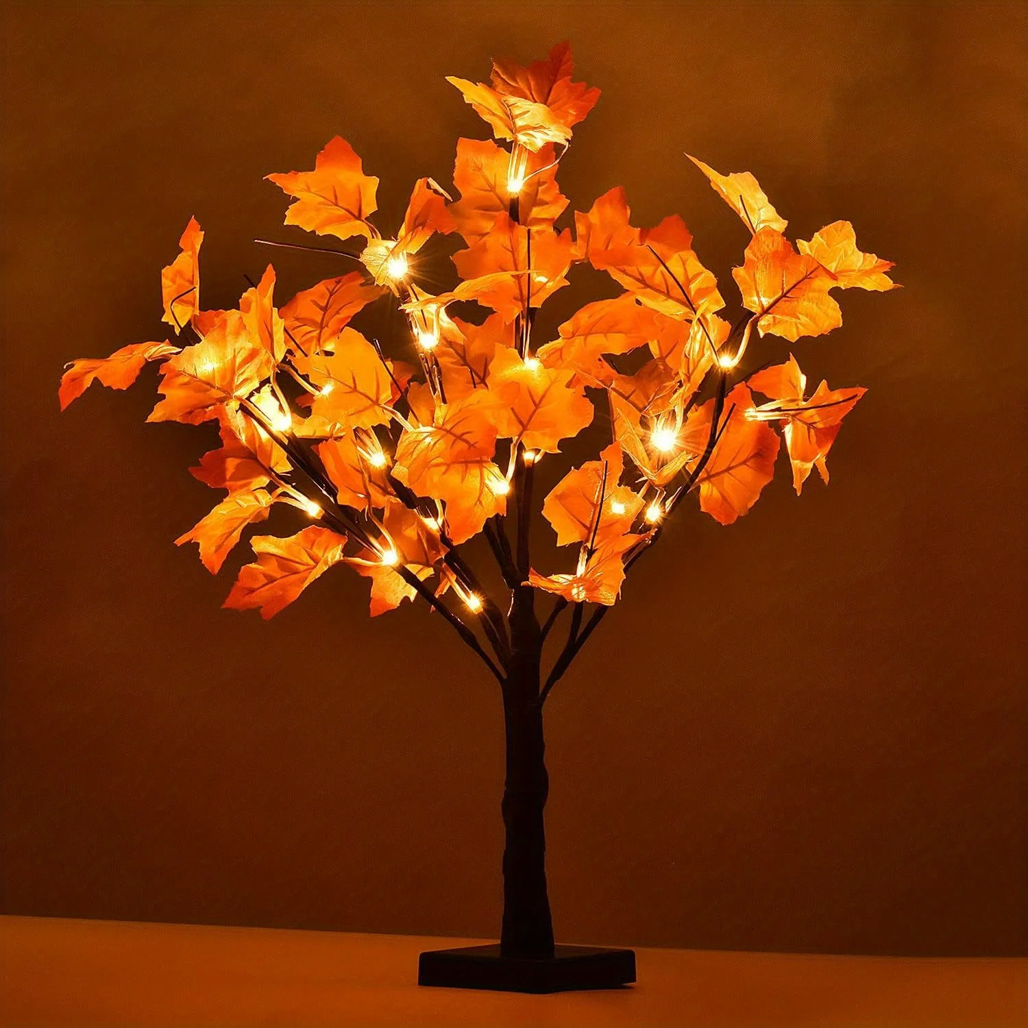 24-inch Fall Lighted Maple Tre - Home Decor Lighting Tree 评论和价格