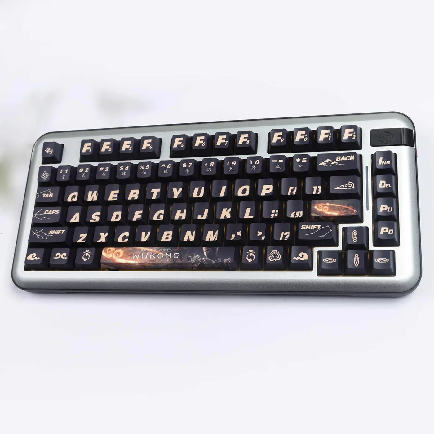 Schwarzer Mythos Wukong Keycaps 135 Tasten Seite graviert durchscheinende Keycaps pbt thermische Sublimation mechanische Gaming-Tastatur Keycaps