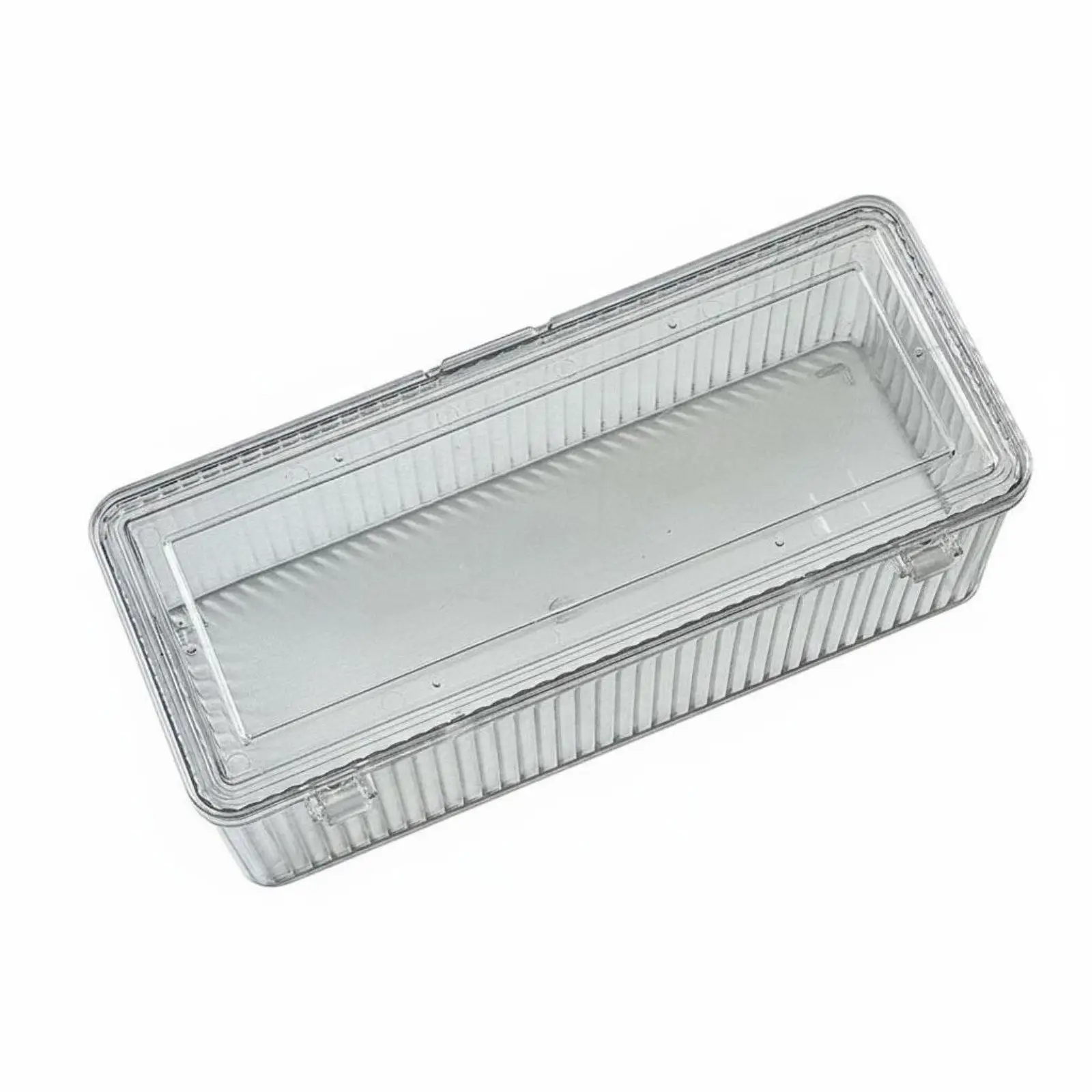 Large Capacity Acrylic Pin Display Shelf Transparent Storage Box for Badge Collector Dustproof Lid Organizer for Desk Drawer