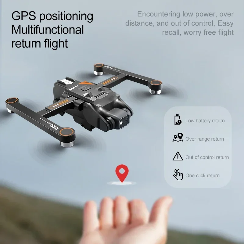 New RG700 PRO 4K HD Dual Camera 5G WIFI Obstacle Avoidance Profesional 180°ESC Brushless Motor GPS Return Automatic Control Toy