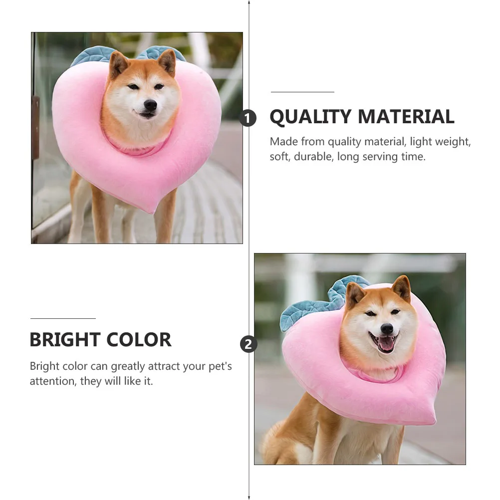 

1pc Pet Anti-Lick Neck Collar Protective Recovery Headgear For Cats Dogs Post-Operation Lightweight Durable Soft Pink Dog