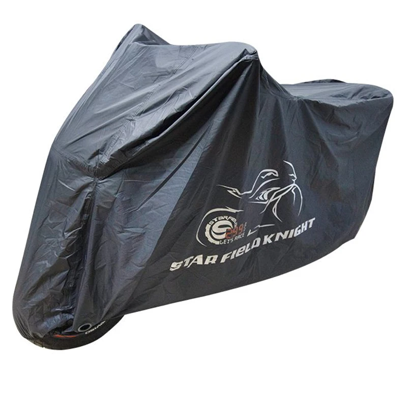 

SFK Motorcycle Cover Black Bike Electric Car Cover Waterproof Dustproof UV Protective Outdoor Moto Rain Cover