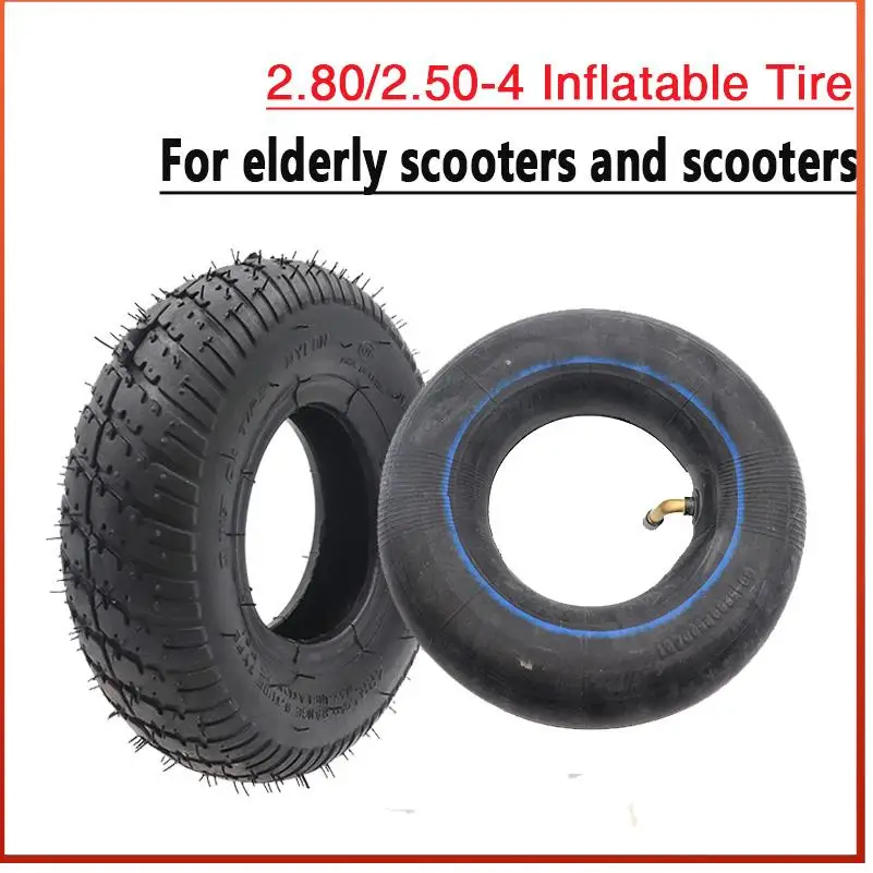 High quality 2.80/2.50-4 inflatable tires for electric scooters dust carts tire accessories