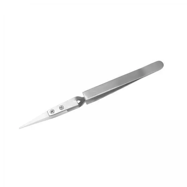 Ceramic Stainless Steel Tweezers Anti Slip High Quality Tweezer Set Strong Durable Tools for Precision Electronics and Crafts