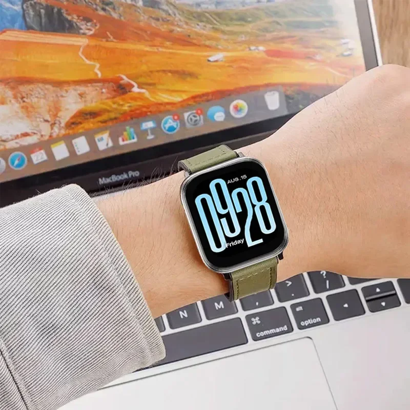 20mm 22mm 가죽 + 실리콘 스트랩 Redmi Watch 5 Active/Lite 편안한 손목 밴드 Redmi Watch 3 Active/Lite 액세서리 밴드