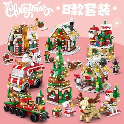 Christmas Village Building Set Tree House Mini Bricks Building Blocks Toys for Children Girls 7 to 10 Year Adults Block Boy Gift