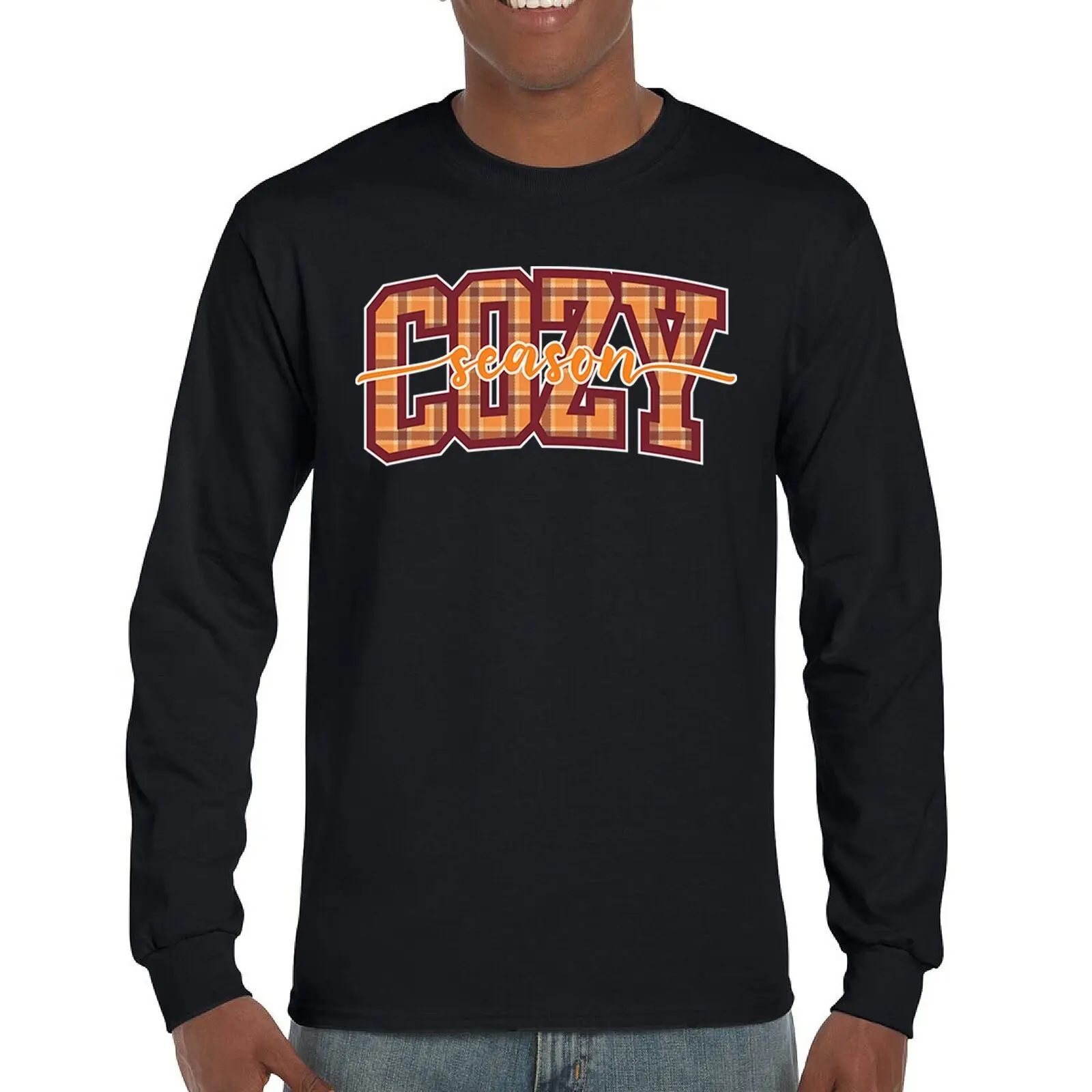 

Cozy Season Long Sleeve T-shirt Fall Pumpkin Spice Cute Thanksgiving Turkey Day