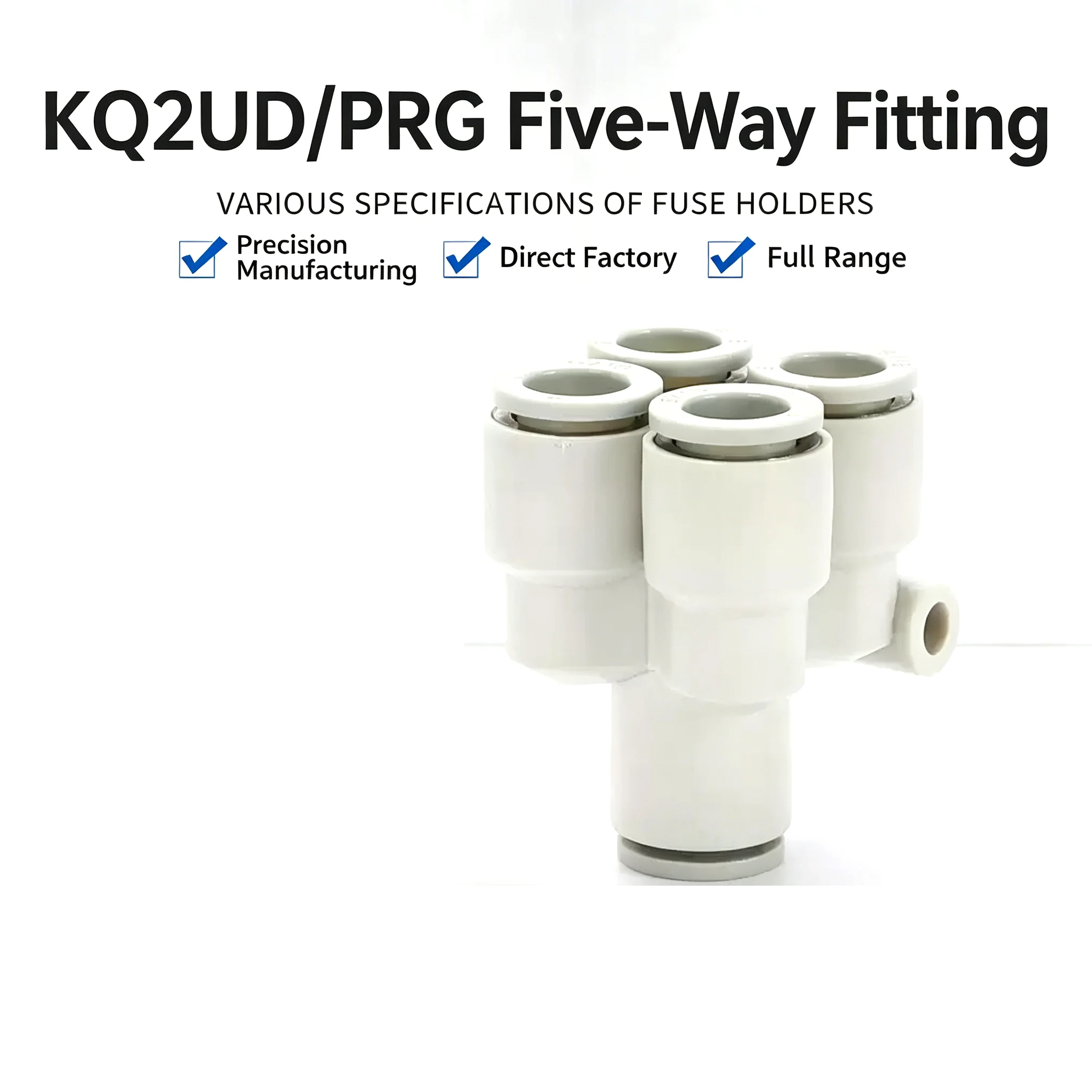 Fitting/Quick/Release/Push/in/Connector/Variable/Diameter/4/6/8/1012mm/OD/Tube/PRG//Five/Ways/White/Pneumatic/Air