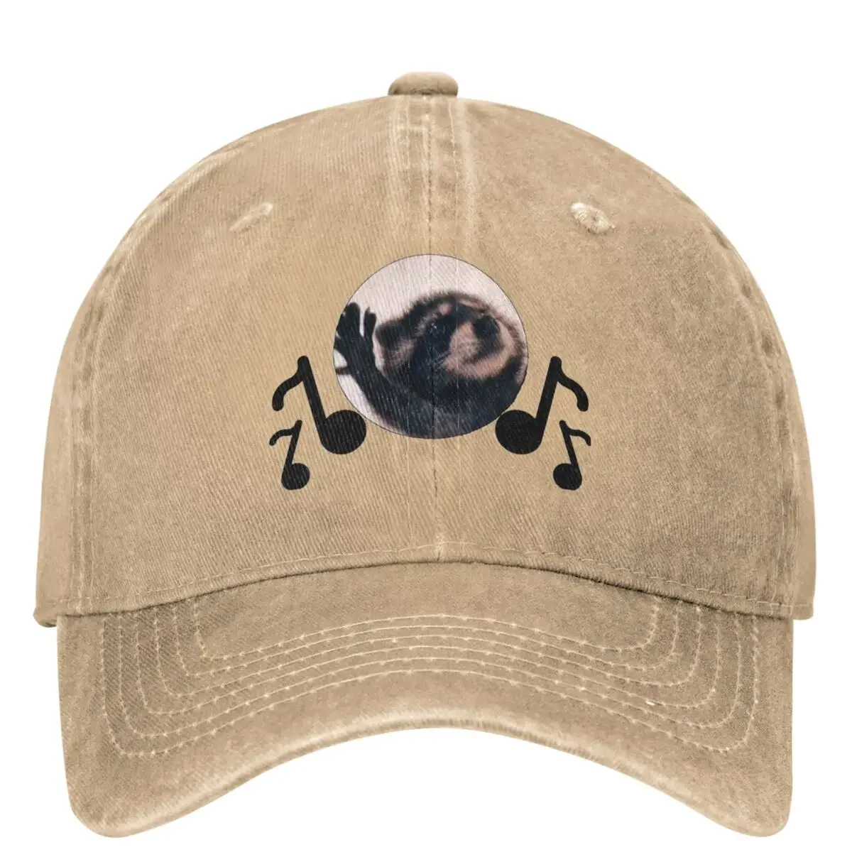 

Raccoon Pedro Dance Baseball Cap Hiking Fishing Fitted Retro Trucker Hat Unisex Teens Trendy Sun protection Snapback Cap