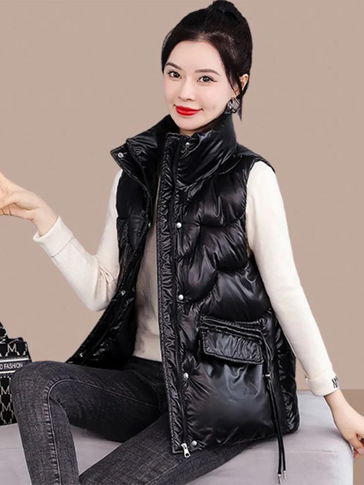 

Ladies down Cotton Vest Women's Outerwear 2026 Autumn Winter New Sle Faionable Trendy Outerwear Casual Versatile