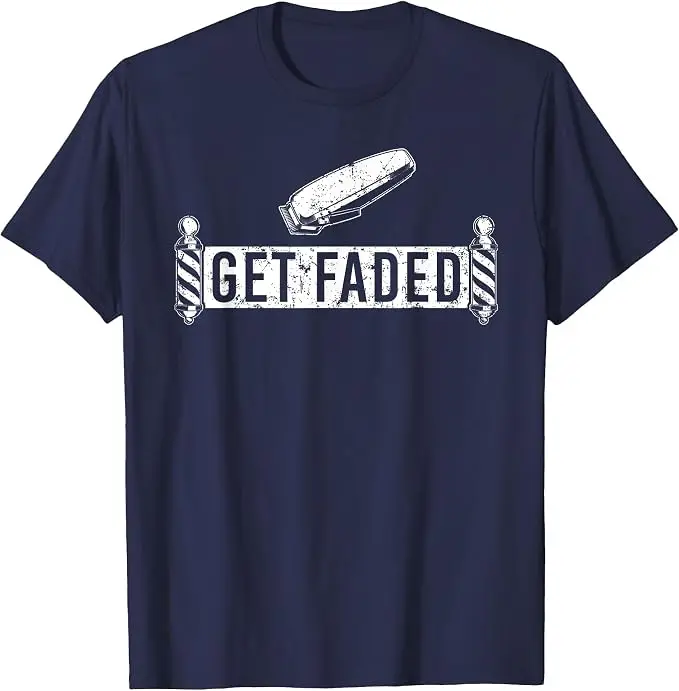 Lustiges „Get Faded Barber“-Design für Männer, Väter, Friseur-Liebhaber, T-Shirt, Y2k-Friseur-Grafik-Schriftzug, weiches Baumwoll-Oberteil – Detail 12