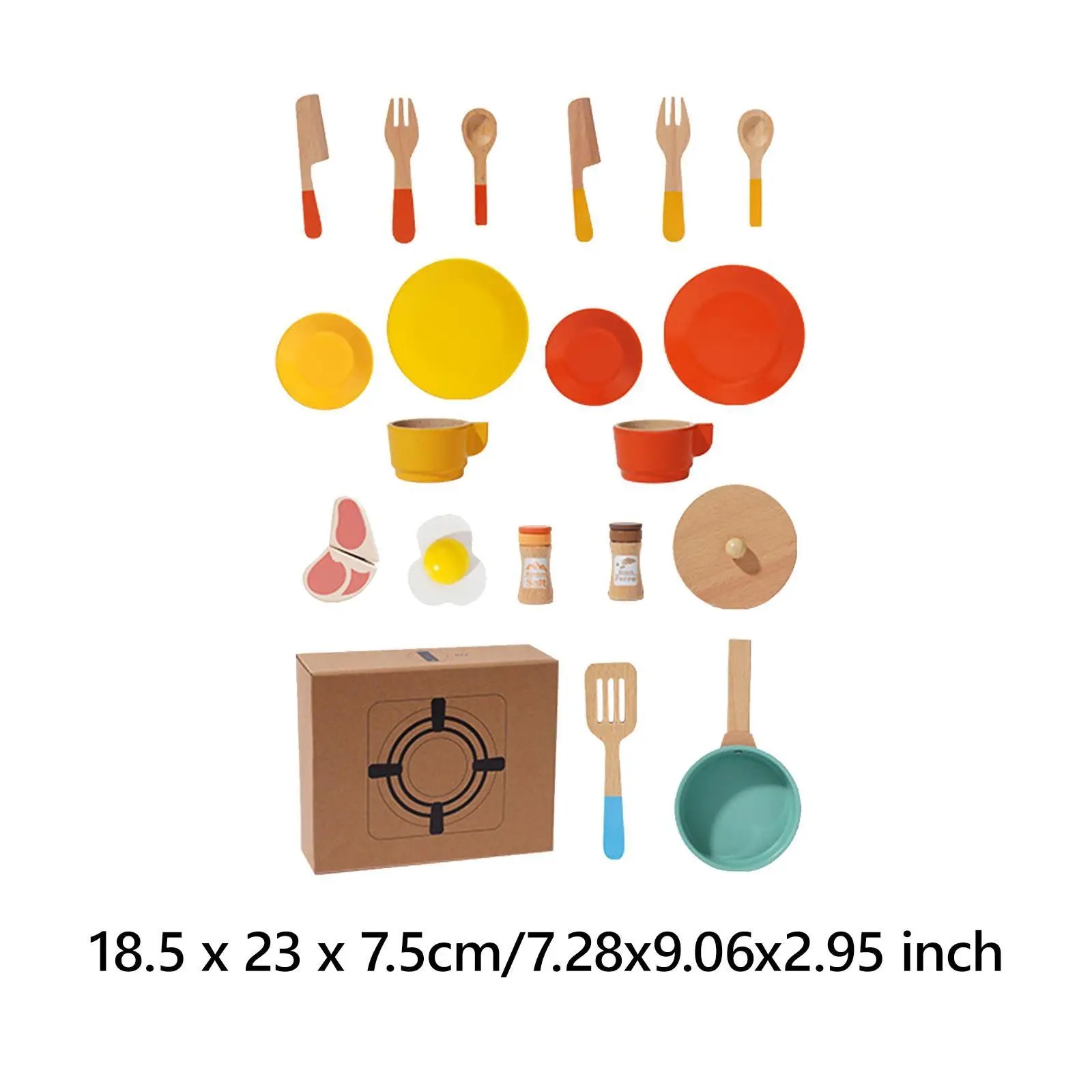 Set di accessori da cucina per giocare con pentole e padelle, sottobicchieri per giochi di ruolo, pentole giocattolo