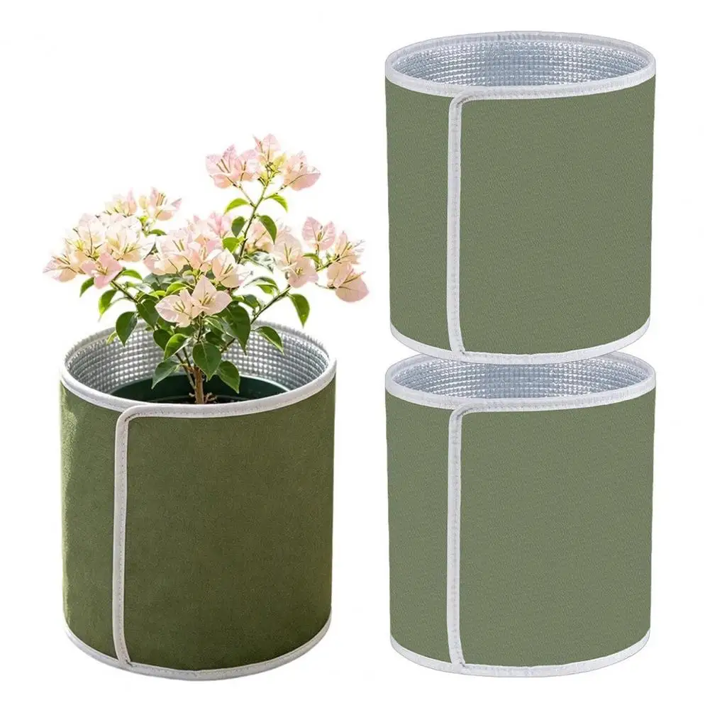 Freeze Prevention for Indoor Plants 3pcs Plant Pot Insulation Covers Reusable Double Foil Flower Pot Wraps for Winter for Winter