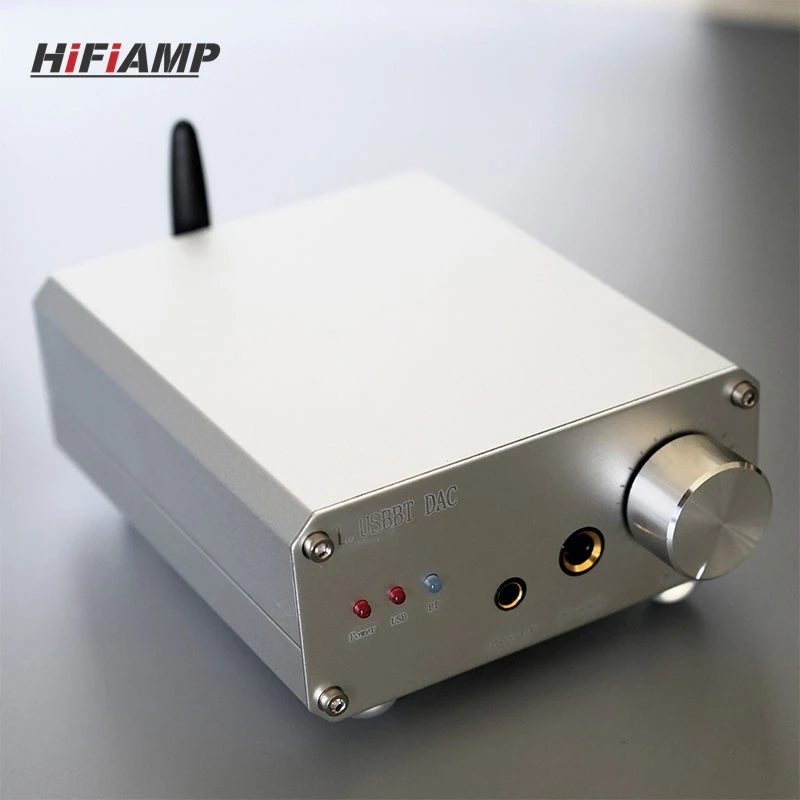 HiFiAMP L1387DAC USB/BT Bluetooth Decoder Headphone Amplifier 4.4 Balanced Output Support for APTX/LDAC Protocols