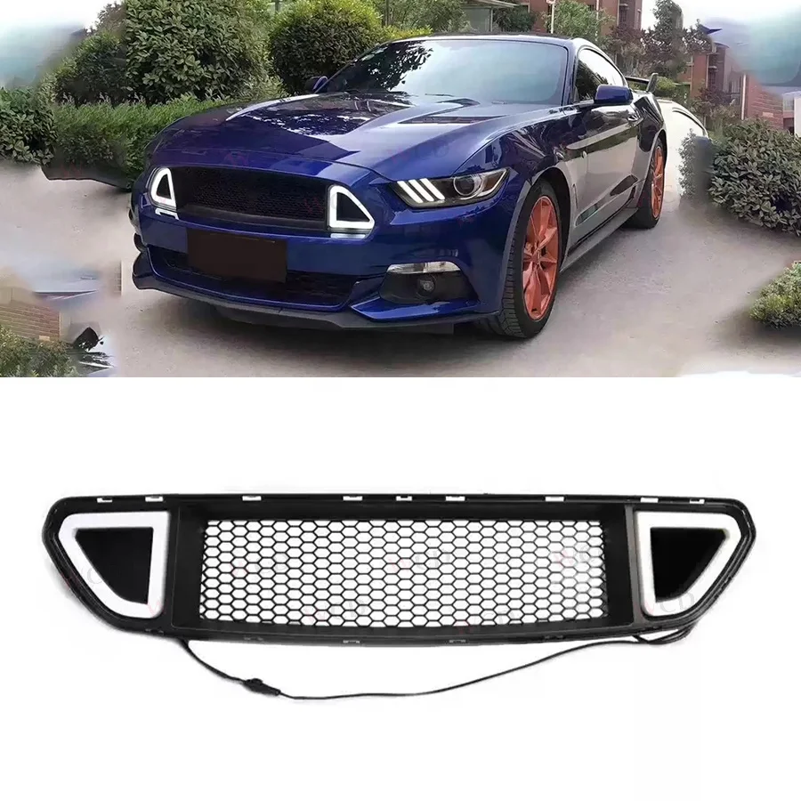 RTR Style Modified Bodykit ABS Front Bumper Grille Body KIts For Ford Mustang 2015-2017