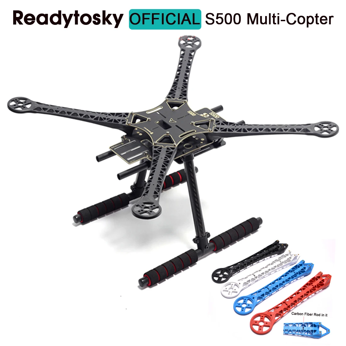 500mm S500 SK500 Quadcopter Multicopter Frame Kit PCB Version with Carbon Fiber Landing Gear for FPV Quad Gopro Gimbal Upgrade