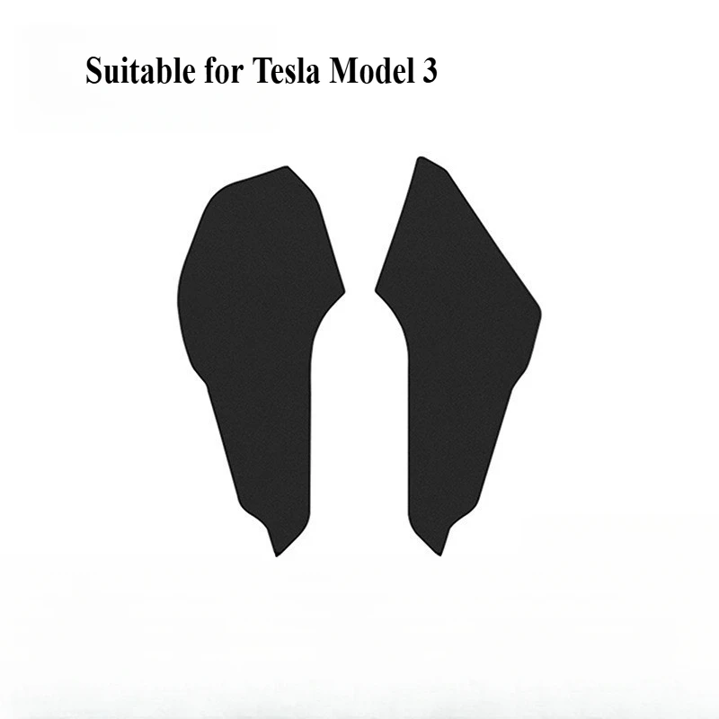 

2Pcs Car Center Side Defense Kick Pad Central Control Protective Foot Mat for Tesla Model 3 Interior Accessories Tools