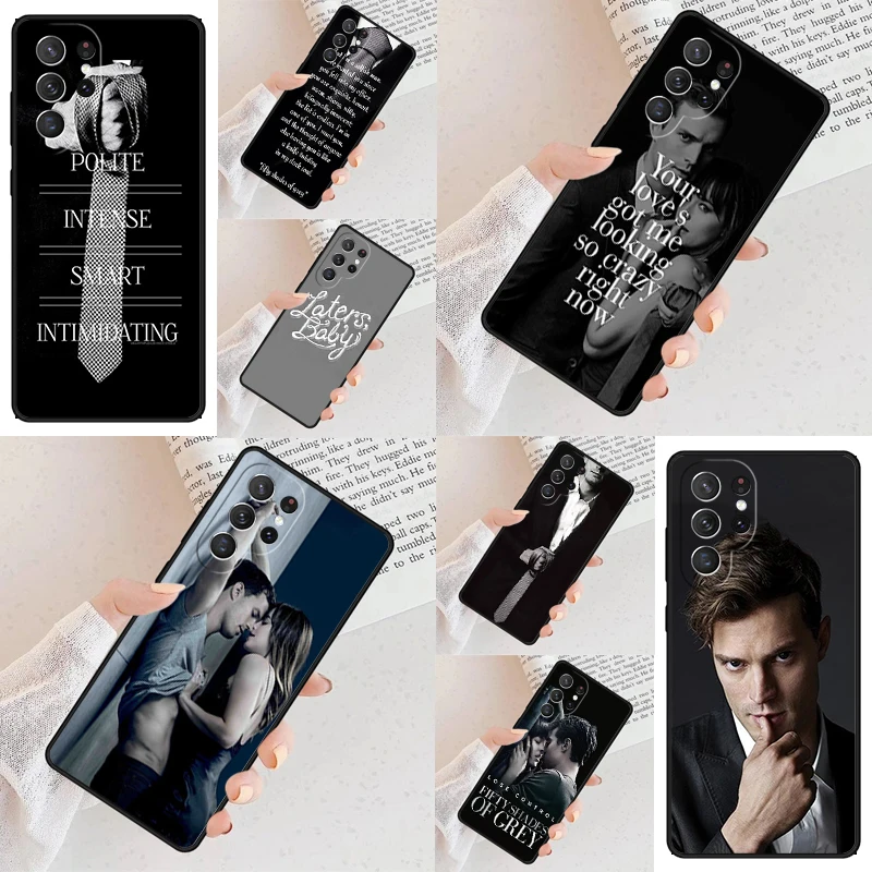 Laters Baby Fifty Shades of Grey quotes Phone Case For Samsung Galaxy S24 S23 S22 S21 Ultra S10 Note 10 Pro S20 Plus FE S9 Cover