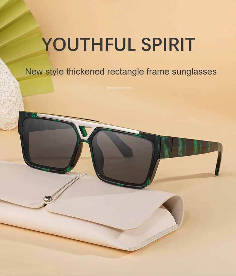 Steampunk Quadratische Polarisierte Sonnenbrille für Herren 2026 Luxusmarke Vintage Klassische Fahrerbrille für Männer Modische Punk-Eyewear – Detail 3