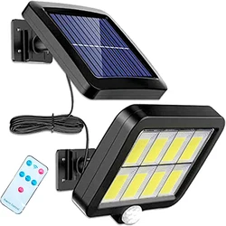 160COB Solar Split Kinkiet 3 tryby Wodoodporny czujnik ruchu Ogrodowe lampy uliczne Lampa słoneczna Kinkiet ogrodowy