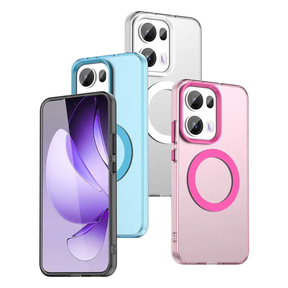 Luxury for OPPO Reno13 Pro Case Magsafe Wireless Charging Cover for Reno13 Magnetic Matte Skin Feel Hard Acrylic Capa