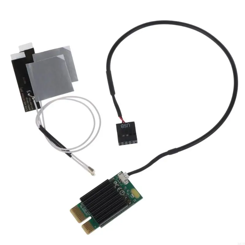 N84B PCI-E WiFi Card Desktop Mini PCI-Express Nirkabel Adaptor yang kompatibel dengan