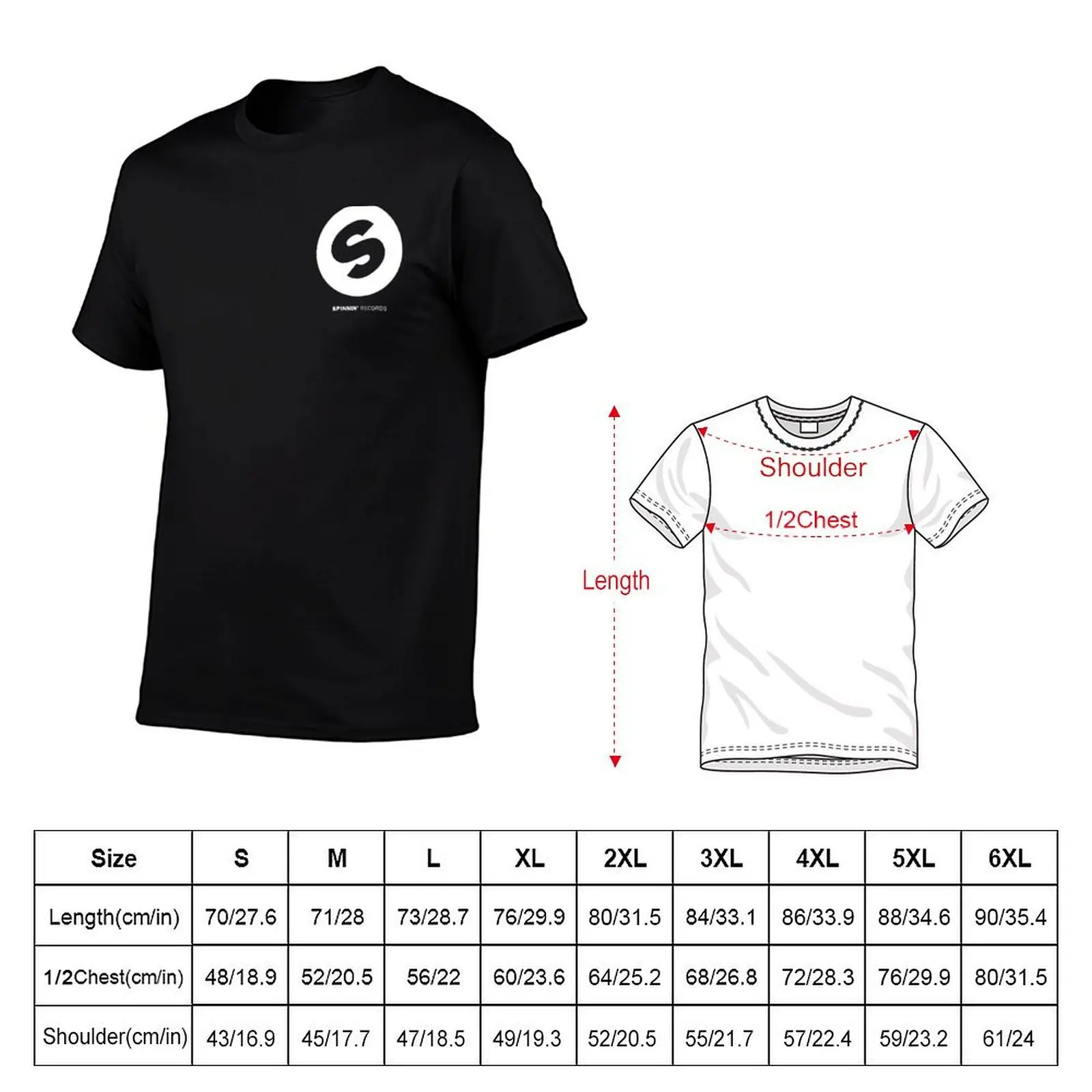 Spinnin Records T-Shirt summer tops custom t shirt Short sleeve tee hippie clothes Men's clothing