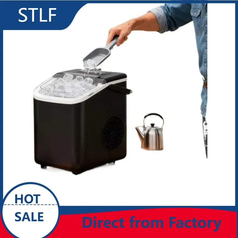 STLF ice machine, automatic bullet type ice machine 12kg capacity, two sizes 6-8 minutes fast ice making, easy to