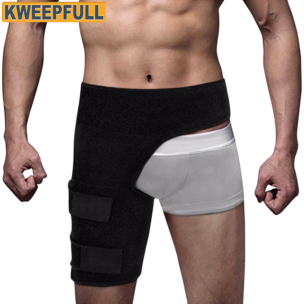 5-in-1 Hüftbandage für Frauen und Männer zur Linderung von Ischias-Schmerzen - Verstellbare Kompressionsbandage für Leiste und Hüftflexoren für Komfort im Oberschenkel