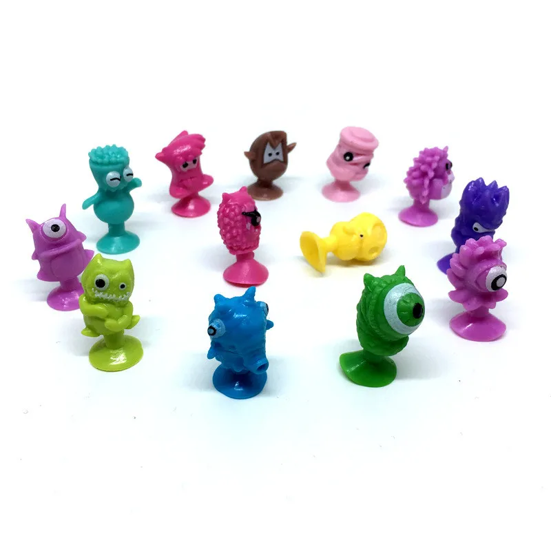 Mini figurines monstre à ventouse pour enfant, lot de 10/20/50 pièces, modèles de dessin animé, animaux, jouets d'action