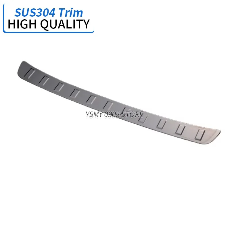 1Pcs Car Rear Bumper Scuff Plate for Toyota Aqua Nhp10 Chrome Hairline Stainless Steel Auto Exterior Accessories