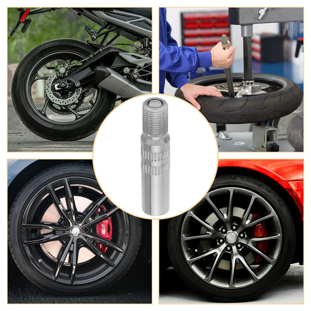 2 قطعة جذع صمام الإطارات تمديد 39 مللي متر كروم مطلي النحاس زاوية محول لسيارة دراجة نارية عجلة التضخم #2