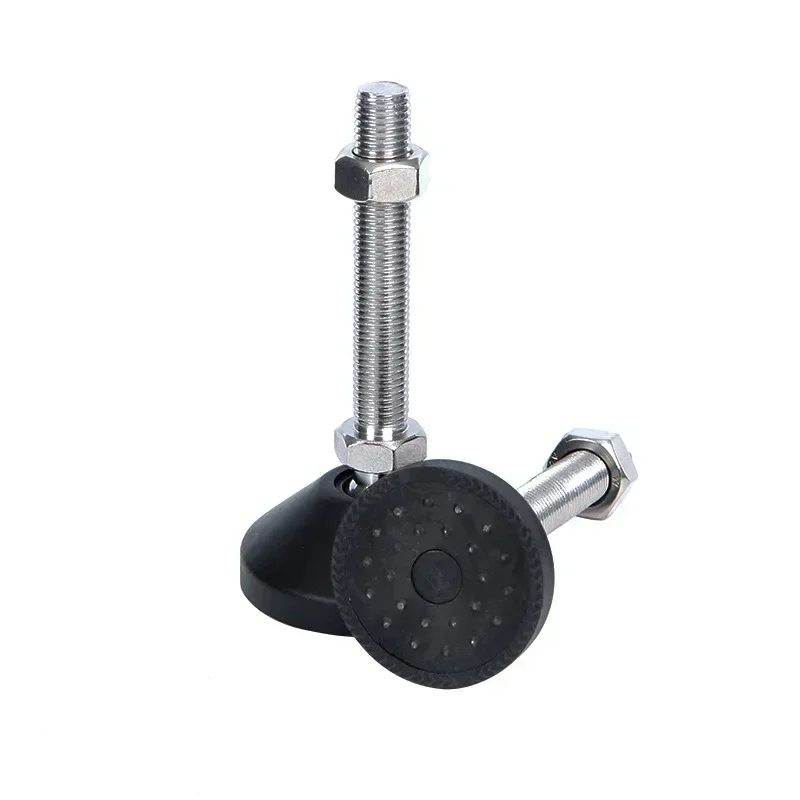 Patas de torno ajustables de 4 piezas, Patas de nivelación articuladas, tipo rosca, Base giratoria, almohadilla deslizante para muebles