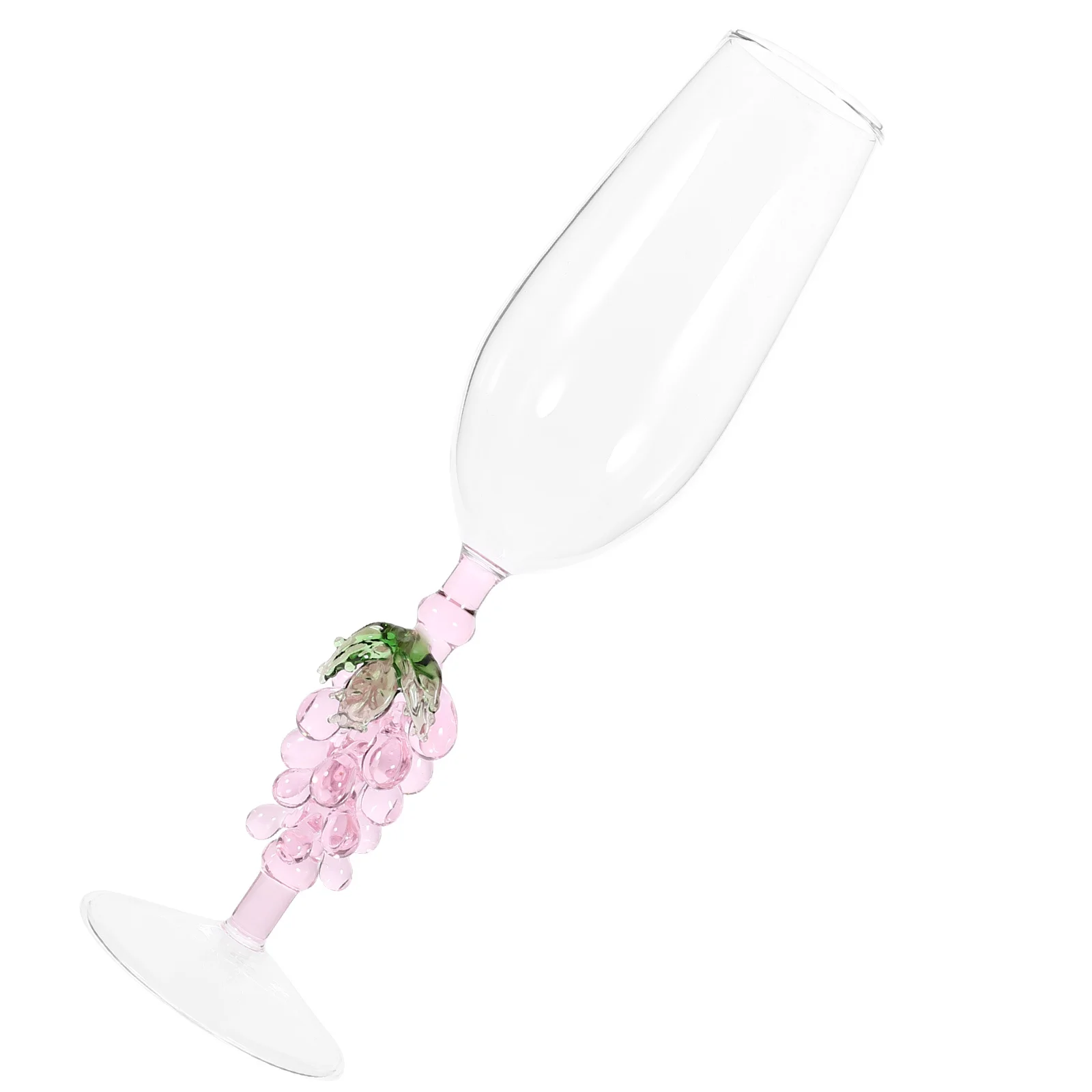 

Grape Pattern Glass Goblet Lightweight Small Size Stable Base Wine Glass Party Use Decorative Wine Flute Suitable for Whiskey
