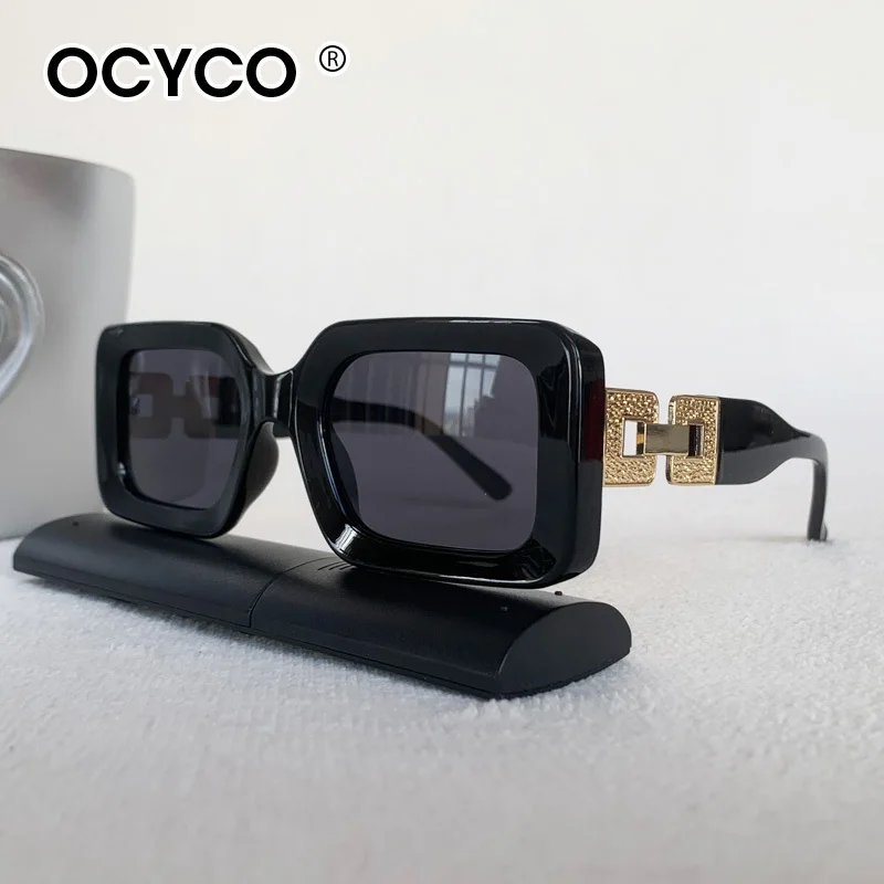 2026 Neue Vintage Quadratische Sonnenbrille für Damen Markendesigner Retro Sonnenbrille Rechteckige Sonnenbrille UV400 Schutz Eyewear