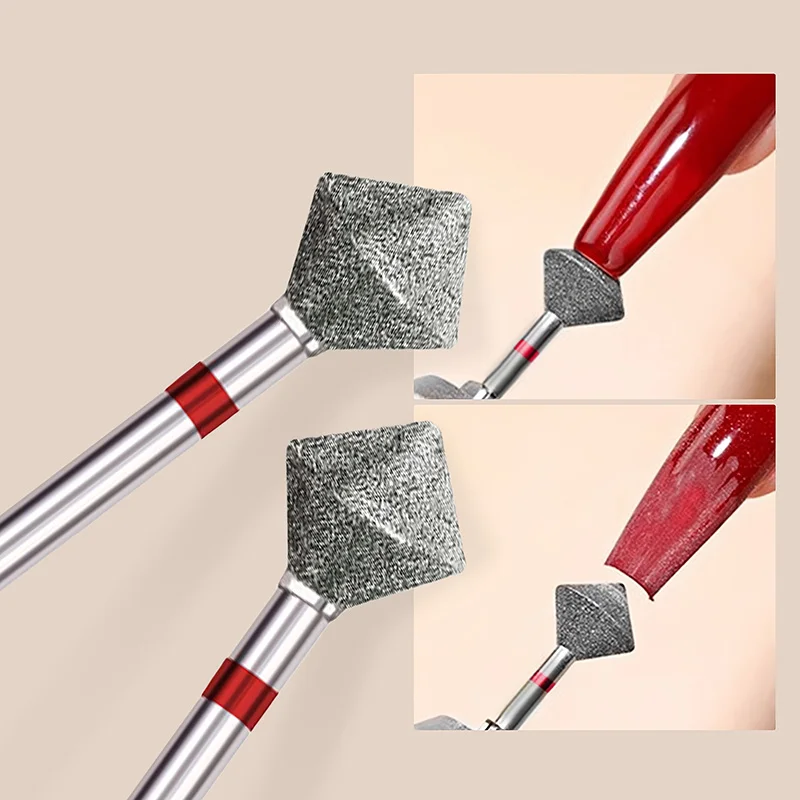 1/2/3/5 Stück Diamant-Nagelbohrer, französischer Maniküre-Pediküre-Nagelhautschneider, geruchsneutrales Nagelkunst-Zubehör – Detail 2