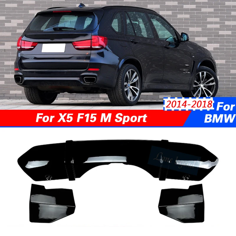 

For BMW X5 F15 M Sport MP 2014-2018 Car Accessories Rear Bumper Lip Diffuser Spoiler Splitter Protector Tail Lip Spoiler Corner