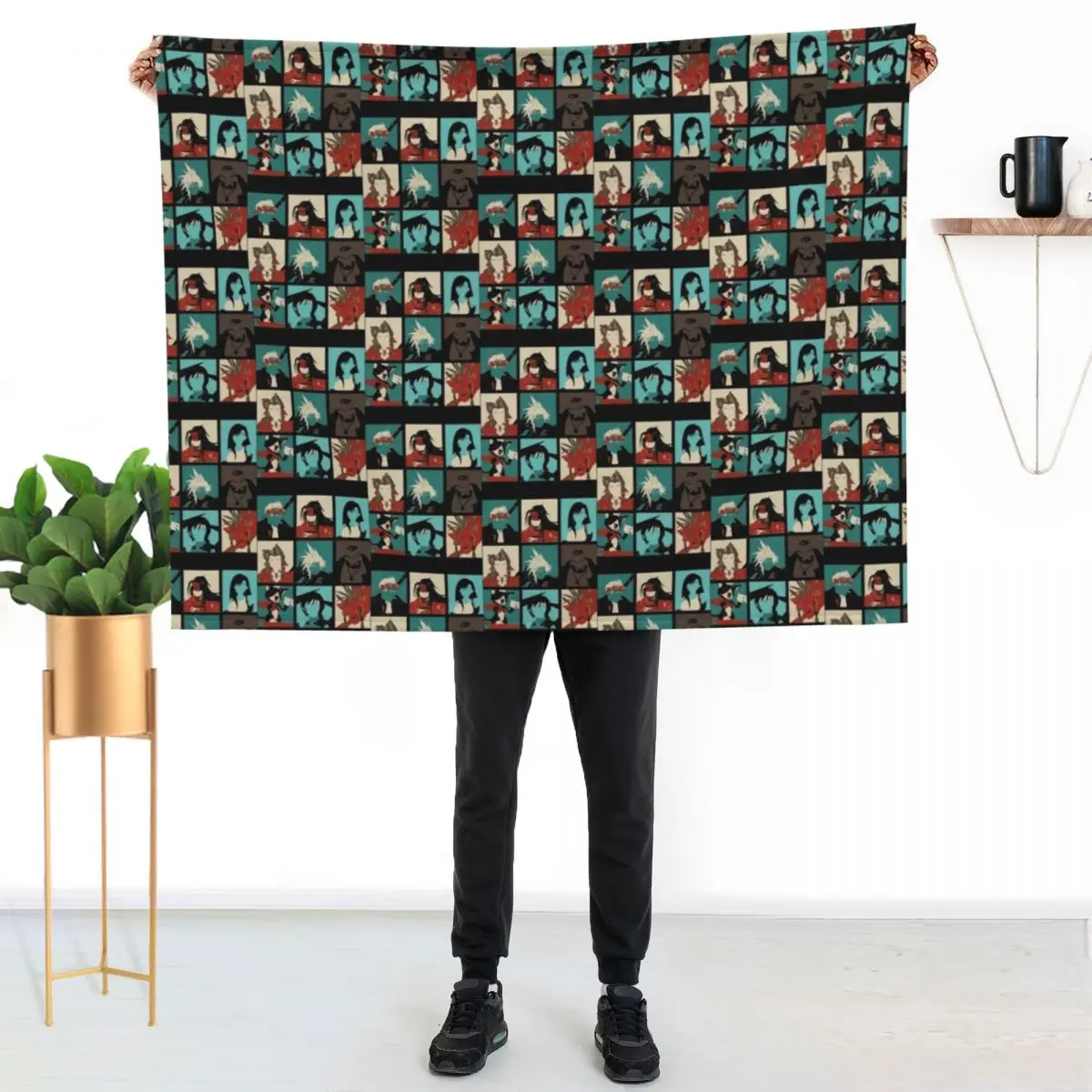 

Fantasy Final Seven Throw Blanket Men's Soft Warm Throw Blanket for Couch