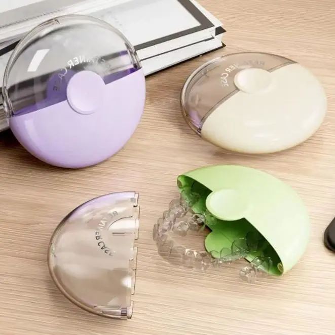 

Portable Magnetic Dental Case - Dustproof Sealed Box for Retainer, Braces, Mouthguard & False Denture Travel Protection