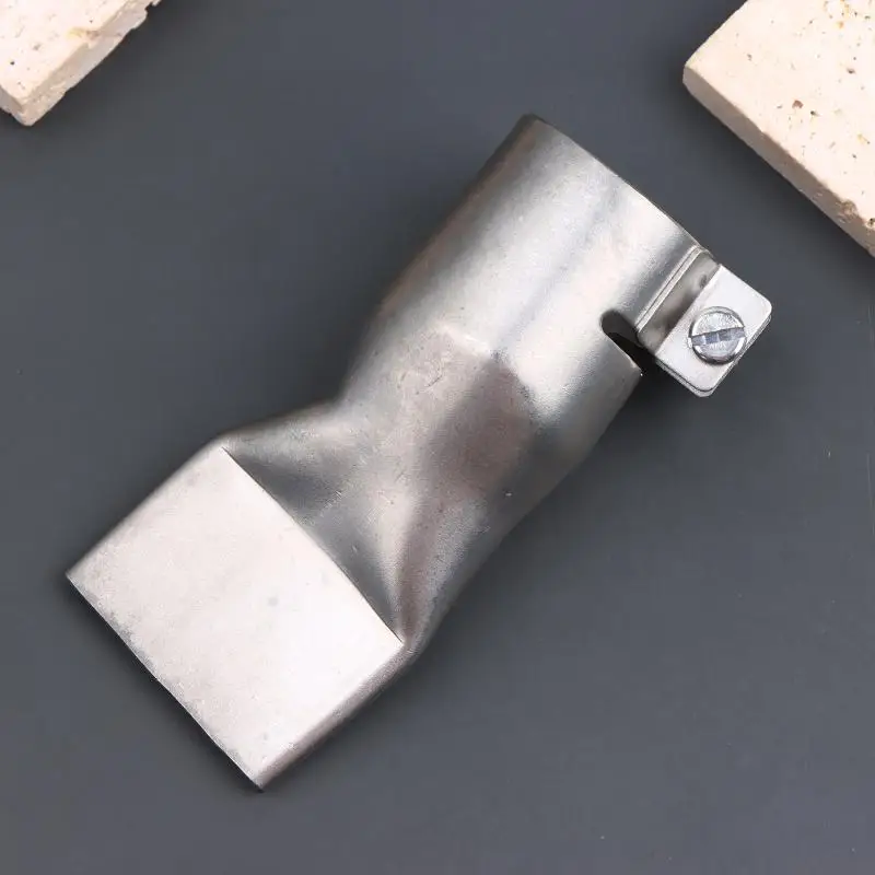 [New]40MM Flat Nozzle Stainless Steel Hot Air Welding Nozzle For Supplies Accessories Convenient Installation Stable Performance