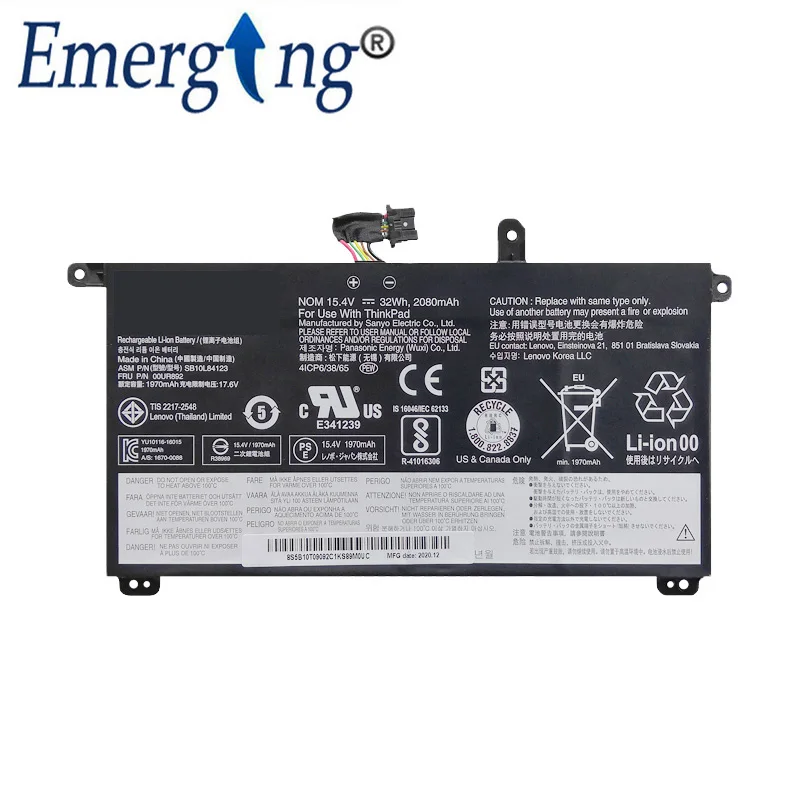 Imagem -02 - Original Bateria do Portátil para Lenovo Thinkpad P51s P52s T570 T580 Sb10l841 00ur890 00ur891 00ur892 15.4v 01av493 32wh Novo