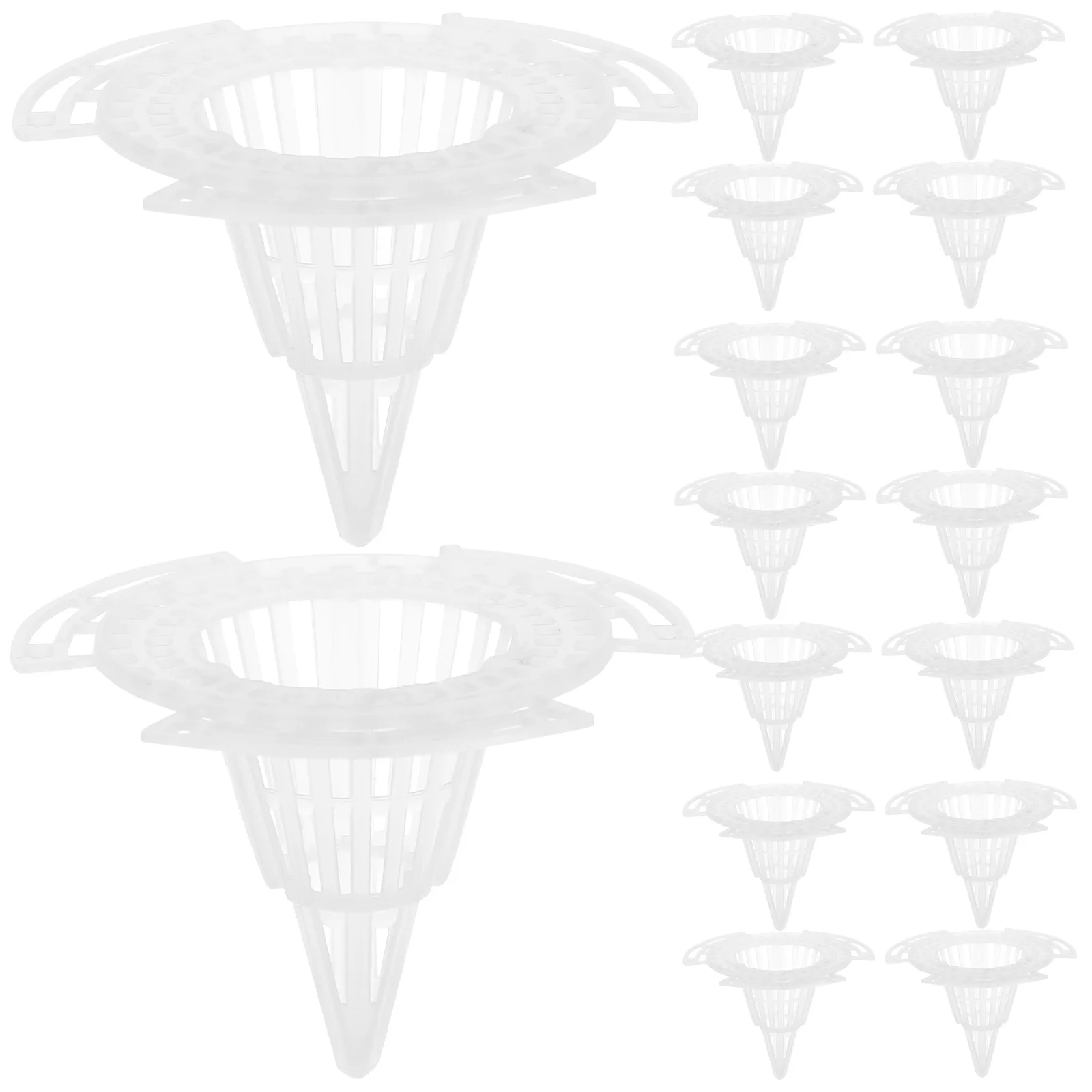 

20Pcs Flower Pot Hole Mesh Pads Cone Planter Pads PVC Breathable Drainage Mats for Bonsai Ceramic Plastic Flowerpot Accessories