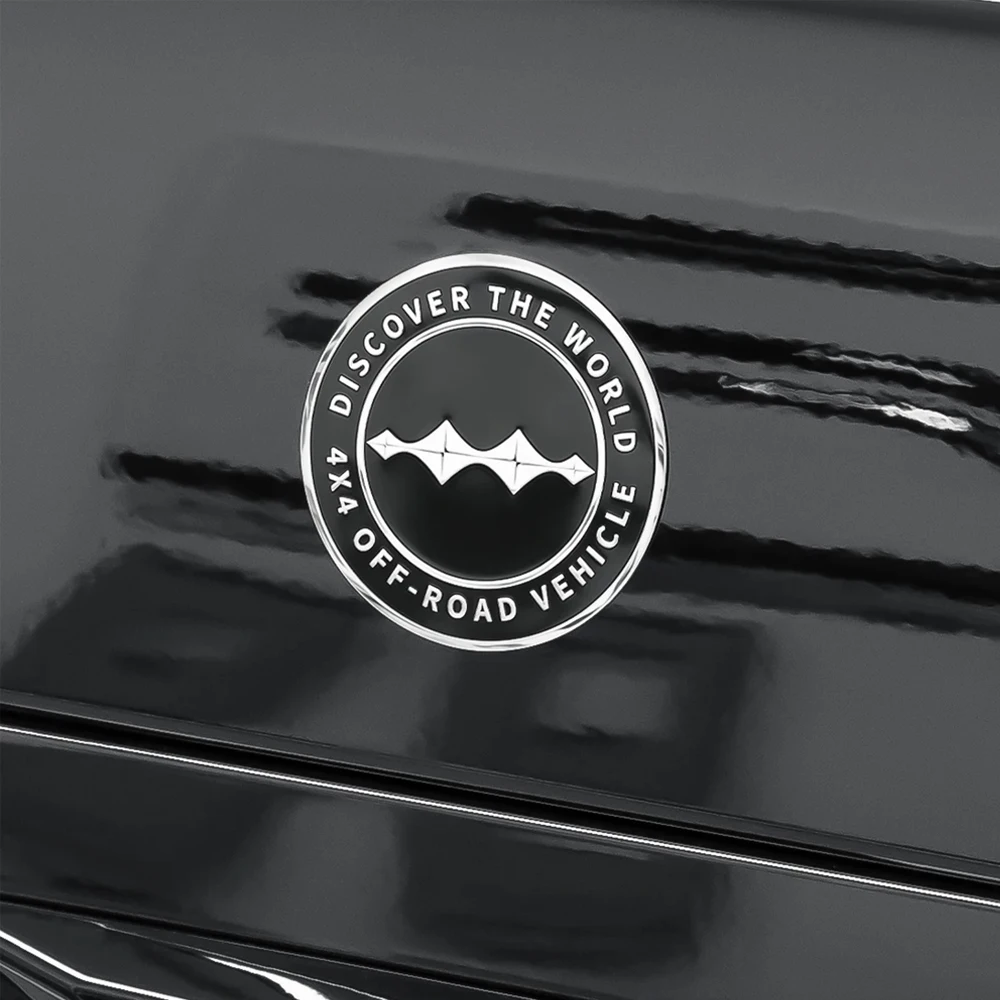 For BYD Ti7 Leopard Titanium 7 Car Front Bonnet Grill Badge Cover Trunk Lid Side Window Emblem Sticker Car Stereo Logo Sticker