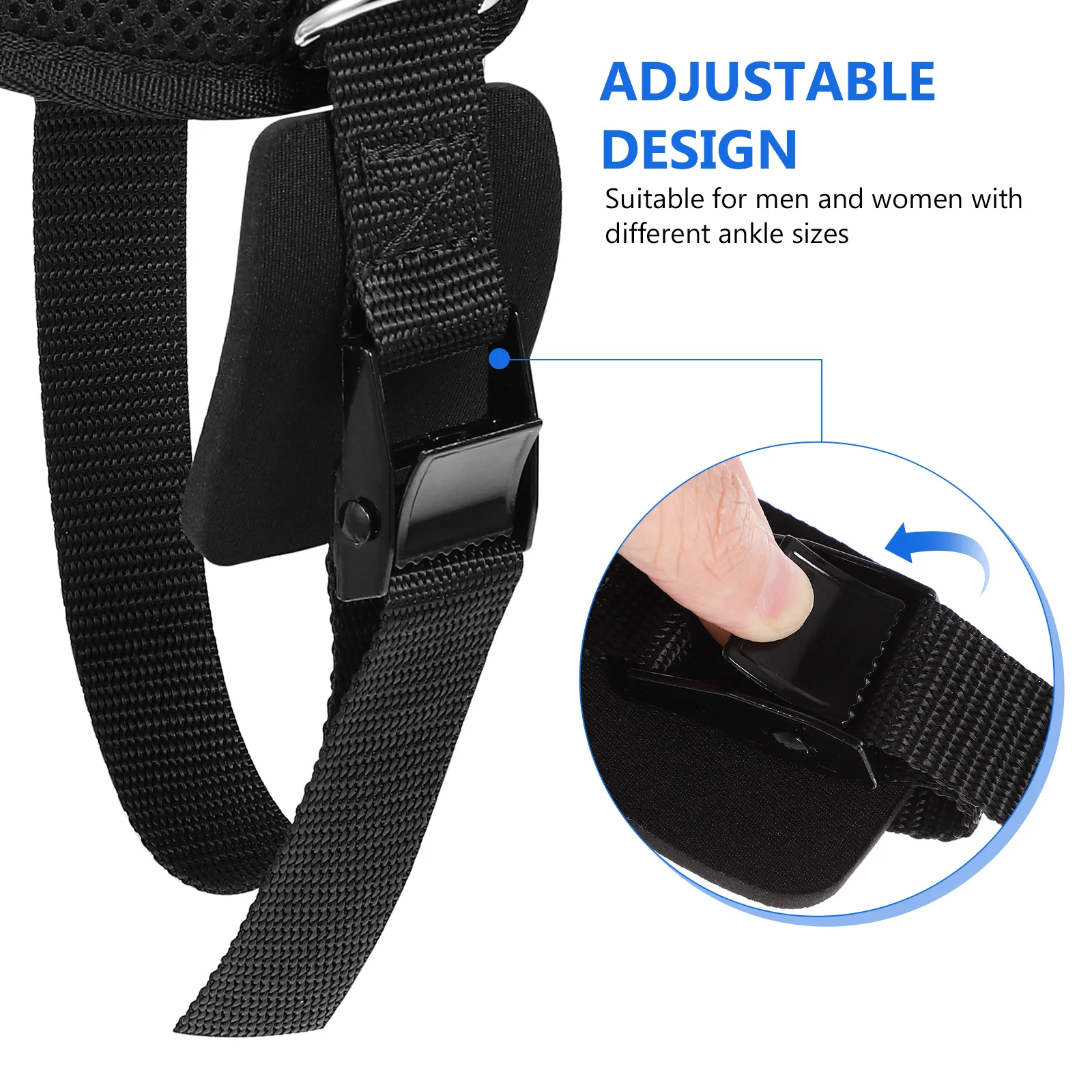 

2pcs Gym Ankle Straps Wrist Wraps Set Adjustable Weightlifting Support Fitness Resistance Bands Cable Machine Accessories Home